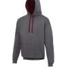 Charcoal/Burgundy