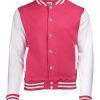 Hot Pink/White