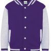 Purple/Heather Grey